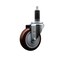 Service Caster 4'' SS Maroon Poly Wheel Swivel 1-1/8'' Expanding Stem Caster SCC-SSEX20S414-PPUB-MRN-118 - alternate 1